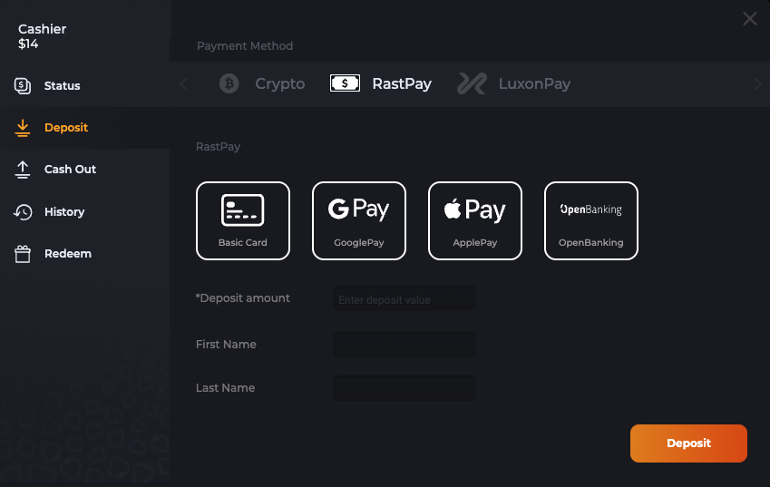 WePlay Poker Deposit
